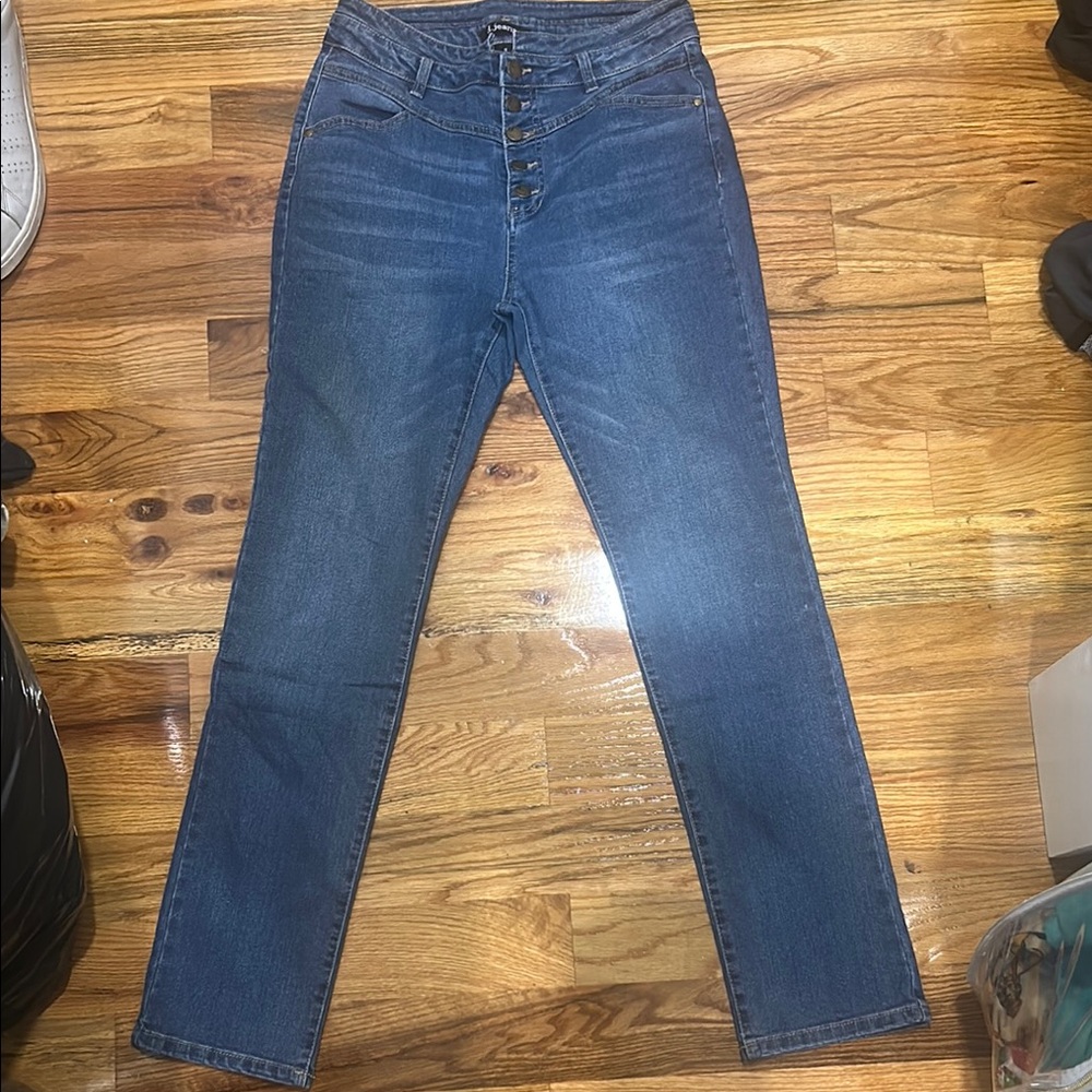 d. jeans High Rise Blue Jeans Versatile Style